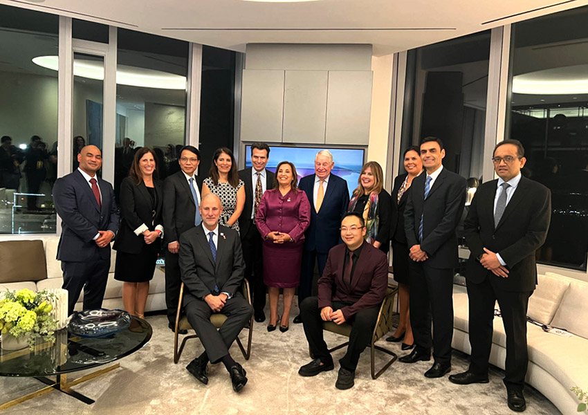 APEC 2023 Co-Chair Kevin Xu Attends Peruvian President's Private Dinner to Discuss Peru's Upcoming APEC Host Year
