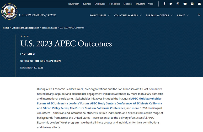 Resultados de APEC 2023 de EE. UU.: las actividades del Bay Area Council, destacadas como logros clave
