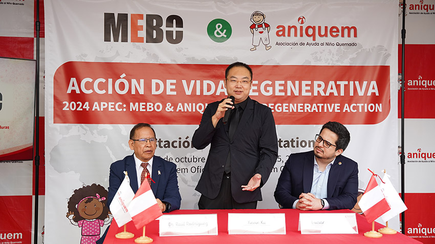 MEBO Group lanza “Life Regeneration Action” para ayudar a niños quemados en alianza con ANIQUEM en APEC 2024